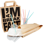 Klika - Zak | Brood- en banketzak | Papier | 16/ 5x34cm | bruin | 1000 stuks