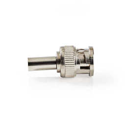 Nedis BNC-connector | Mannelijk | Voor 6,0mm-coaxkabels | Metaal