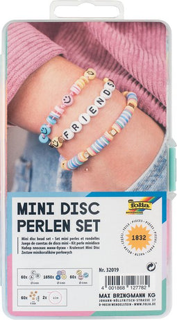 Folia Paper - Kralenset folia mini disc 1832-delig assorti | 1 pak | 5 stuks