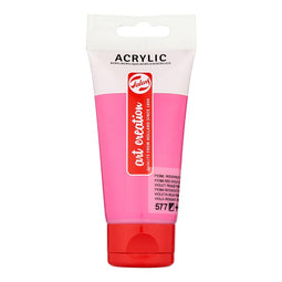 Talens Art Creation - Acrylverf tac 577 permanentroodviolet licht 75ml | Tube a 75 milliliter | 3 stuks
