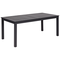 Beliani SKALOMA - Tuintafel - Donkergrijs - 180/240 x 90 cm - Aluminium