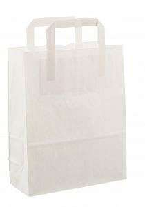 Papieren tas 22x10x38cm 50st wit