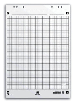 Oxford - Flipoverpapier smart 65x98cm. ruit 90gram 20vel
