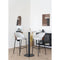 Bolzano Bar Table - Bar Table With Top In Marble Look And Black Base ø70x105cm