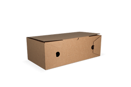 Klika - Sparerib en cal dozen 30x16x10 cm kraft FSC®Mix | 100 stuks