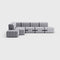 Curt-set 12 - E.g. Flexible Large Corner Sofa - Jet - 9803 (grey)