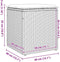 vidaXL - Tuinkrukken - met - kussens - 2 - st - 40x40x43 - cm - poly - rattan - grijs