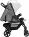 vidaXL - Kinderwagen - 2-in-1 - staal - lichtgrijs