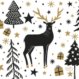 Duni - Servet l24 b24 cm magic winter 20st