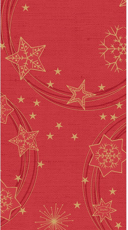 Duni - Servet l33 b40 cm shi star red 20st