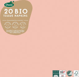 Duni - Servetten Mellow Rose 3-laags tissue 33 x 33 cm