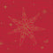 Duni Servetten Star Stories 3-laags 24 X 24 Cm Rood 20 Stuks
