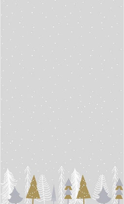 Duni tafelkleed - 138x220cm - Winter Trees