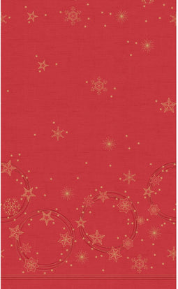 Duni Tafellaken Star Shine Red 138x220cm