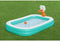 Dunk n' Splash Opblaasbaar Familiezwembad met Basketbalhoepel 2,51 m x 1,68 m x 1,02 m