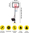 Dunlop Basketbalset - Speelset Junior - In Hoogte Verstelbaar: 165 - 205 cm - Basketbal standaard, bal, pomp