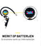 Dunlop Digitale Drukmeter - Meet in PSI/BAR/KPA/KG - Batterij Aangedreven - 30 CM Luchtslang - Past op de meeste Luchtcompressoren - Auto, Fiets, Motor en Vrachtwagen - Zwart
