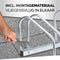 Dunlop Fietsenrek voor 4 Fietsen - Aluminium - Ruimtebesparend