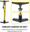 Dunlop Fietspomp - Fiets Pomp voor Dunlop, Schrader en Frans Ventiel - Staande Pomp Incl. Adaptoren voor Waterspeelgoed en Ballen