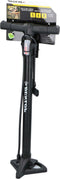 Dunlop Fietspomp staand - met extra ventielen - zwart - H62 cm - fietsbanden oppompen