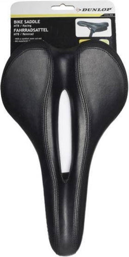 Dunlop Fietszadel - Racefiets/Mountainbikes - Unisex - Zwart