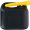 Dunlop Jerrycan 5 Liter - Benzine en Water - UN-Gecertificeerd voor Gevaarlijke Vloeistoffen - Incl. Trechter/Benzineslang - Zwart