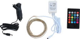 Dunlop LED-Strip - 30 LED's - 16 Kleuren - Dimbaar - met Afstandsbediening - 1 Meter - 12V/24V