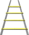Dunlop Speedladder - 4 Meter - Verstelbaar - Verlengbaar - met Haringen en Opbergzak - Behendigheidsladder - Sportladder