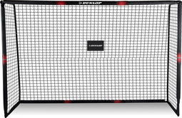Dunlop Voetbaldoel - Voetbal Goal 300 x 200 x 120 cm - Voetbalgoal Groot - Buitenspeelgoed voor Kinderen en Volwassenen - Snelle Montage - Voetbal Training Doel - Metaal - Zwart/ Rood