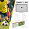 Dunlop Voetbaldoel - Voetbal Goal 300 x 200 x 120 cm - Voetbalgoal Groot - Buitenspeelgoed voor Kinderen en Volwassenen - Snelle Montage - Voetbal Training Doel - Metaal - Zwart/ Rood