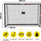 Dunlop Voetbaldoel - Voetbal Goal 300 x 200 x 120 cm - Voetbalgoal Groot - Buitenspeelgoed voor Kinderen en Volwassenen - Snelle Montage - Voetbal Training Doel - Metaal - Zwart/ Rood