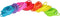 Dunne elastiekjes in neon kleuren 130 stuks