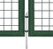 vidaXL - Poort - 350x100 - cm - staal - groen