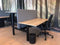 Duo bench elektrisch verstelbaar zit/sta bureau Teez breed 120CM diep 80/80CM bladkleur Lichtgrijs framekleur Aluminium (RAL9006)