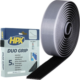 Duo grip klikband - zwart 25mm x 2m