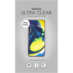 Duo Pack Ultra Clear Screenprotector voor de Samsung Galaxy A80