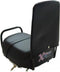 Duo-seat + rugsteun brommer Vespa goccia universeel zwart