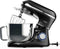 Fentic Keukenmachine - 2000W - 6,2L RVS Mengkom - 6 Snelheden - Zwart