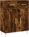 vidaXL - Dressoir - 69,5x34x90 - cm - bewerkt - hout - gerookt - eikenkleurig