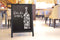 Duplo pavement chalk board - with lacquered black finish - 55x85cm
