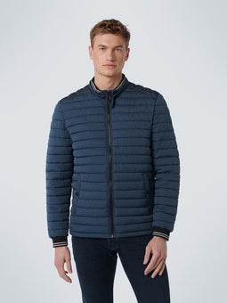 No Excess - Gewatteerde Jas - Regular Fit met Streepdetails - Donkerblauw - XXL