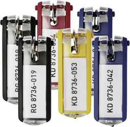 Durable 194927 Key Clip Sleutelhanger Meerdere kleuren 24 stuk(s)