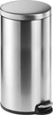 Durable 340323 340323 Prullenbak 30 l (Ø x h) 290 mm x 655 mm RVS Zilver 1 stuk(s)
