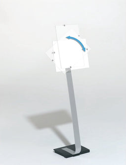 Durable 481923 Vloerstatief Zilver (b x h x d) 302 x 1250 x 280 mm DIN A3 staand, DIN A3 liggend