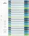 Durable 679727 Register DIN A4+ 1-20 Meerdere kleuren 20 tabbladen 679727