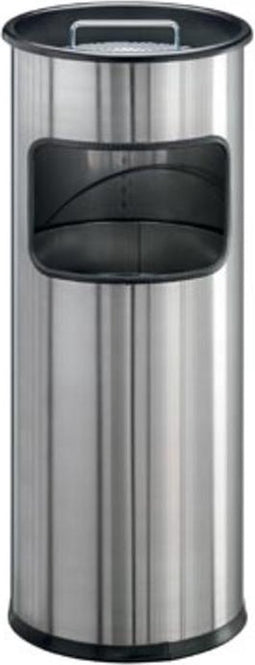 Durable Atlanta Afvalbak - Met asbak - 19 l - RVS