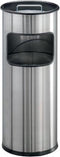 Durable Atlanta Afvalbak - Met asbak - 19 l - RVS