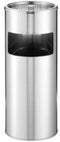 Durable Atlanta Afvalbak - Met asbak - 19 l - RVS