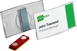 Durable Badge met Magneetclip 812319 25x75mm Doos 25 Stuks