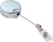 Durable badge reel - 80 cm - Zilver - 10 stuks